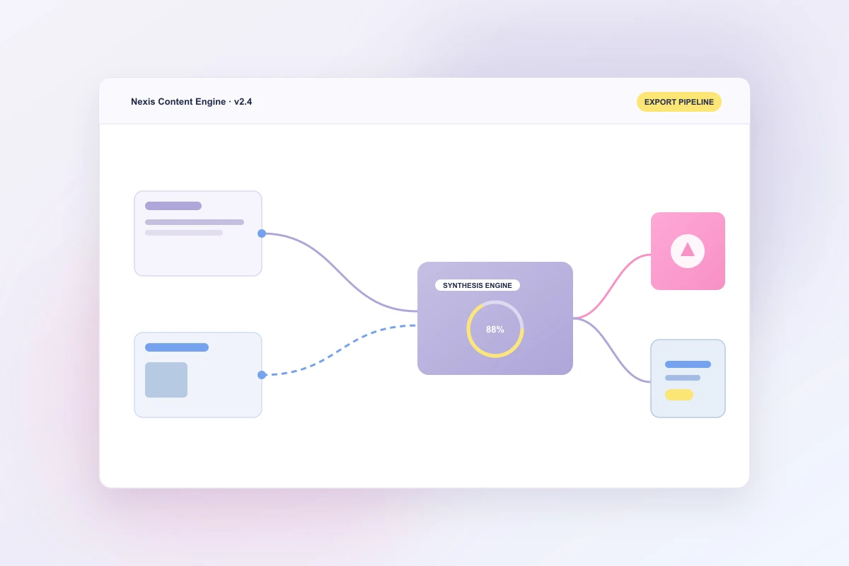 Visual study for Nexis Content Studio